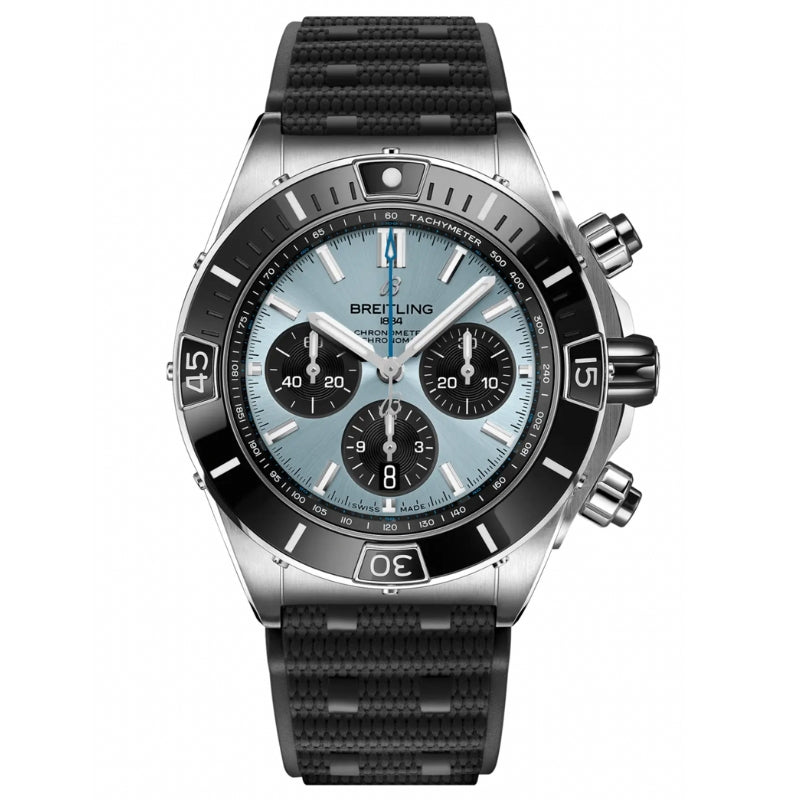 Breitling Chronomat B01 Chronograph 44 Steel on Rubber -  PB0136251C1S1