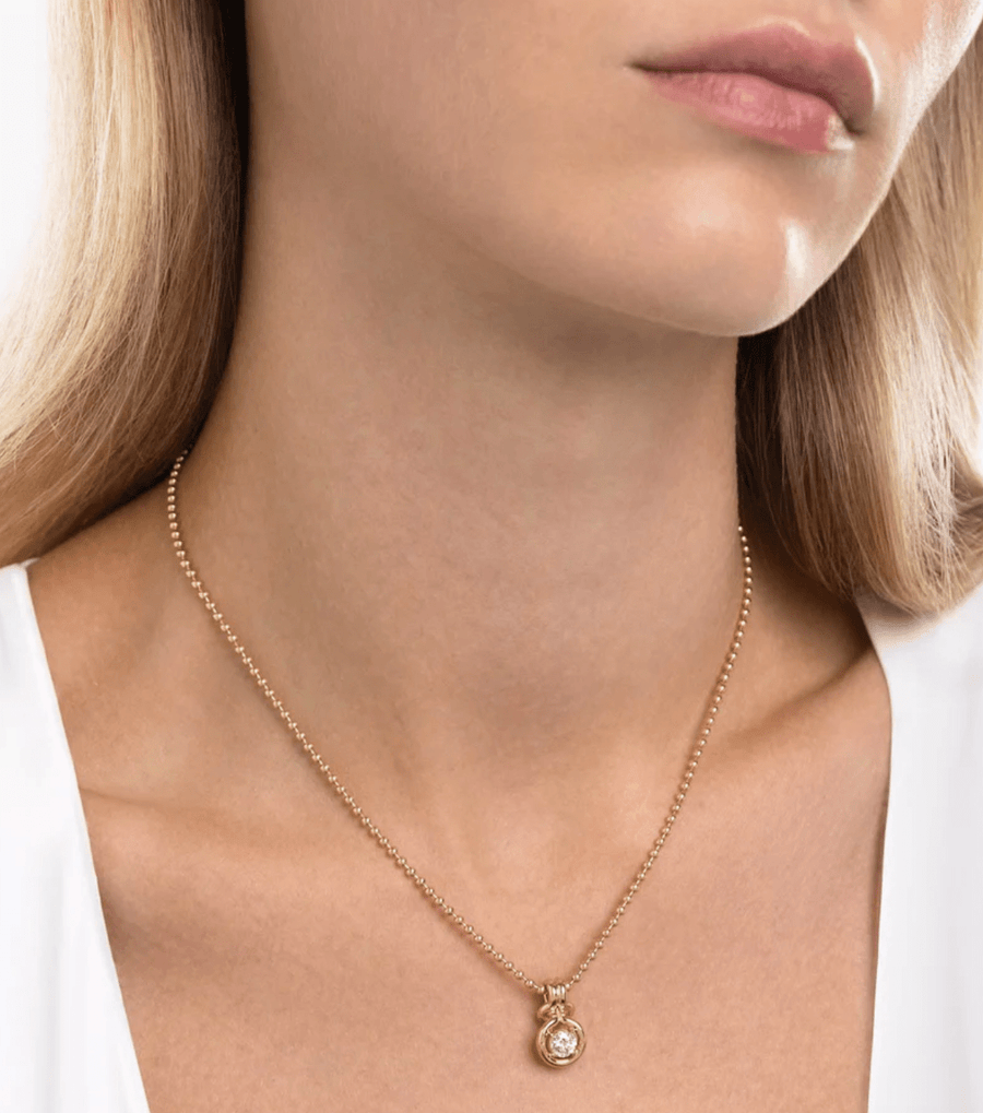 Melissa Kaye 18K Yellow Gold Rocky Pendant Medium - N2501B-Y
