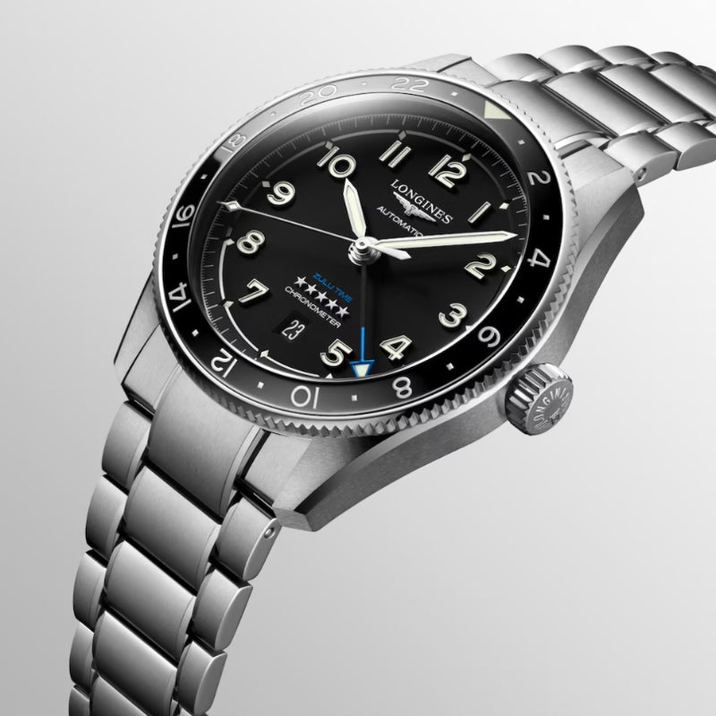 Longines Spirit Zulu Time Black GMT - L3.812.4.53.6