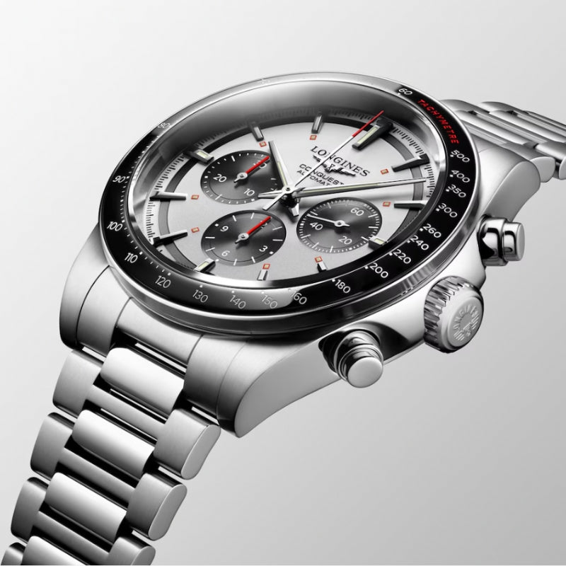 Longines Sport Conquest Silver Dial Chronograph 42mm - L3.835.4.72.6