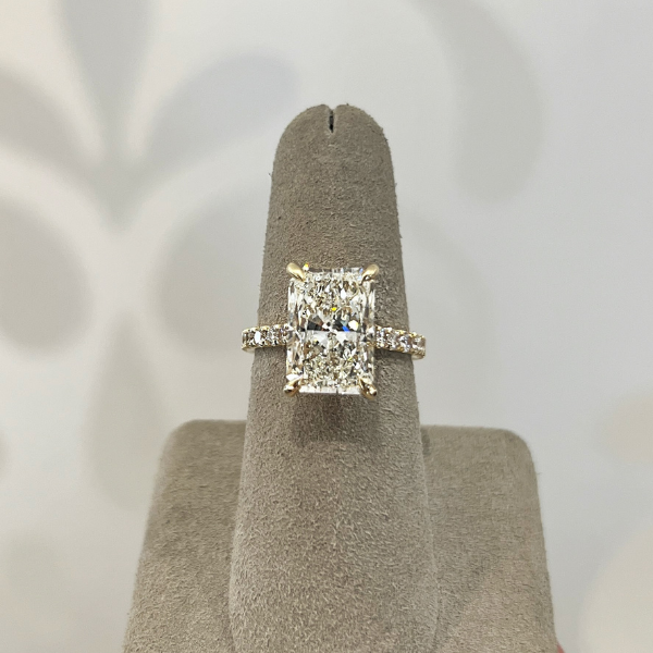 Moyer Collection 14K Yellow Gold 5.01ct Radiant Cut Complete Engagement Ring - 030459