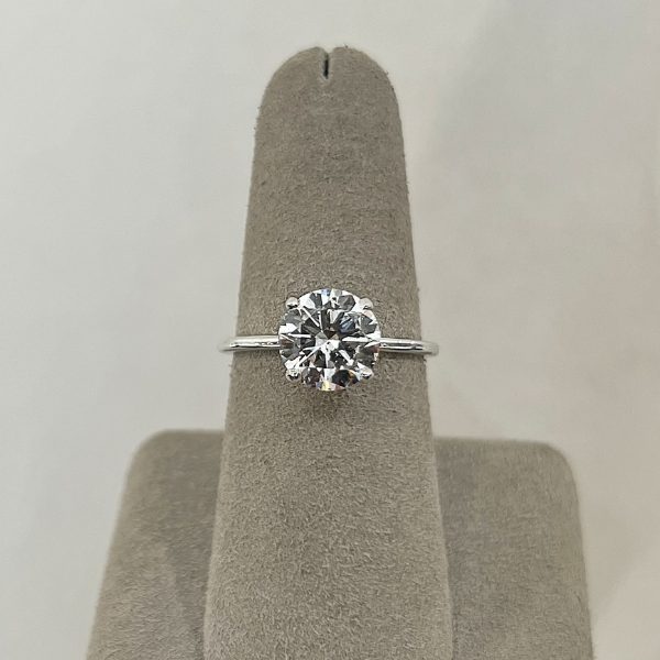 Moyer Collection 18K White Gold 2.01ct Round Brilliant Cut Complete Engagement Ring - 020619