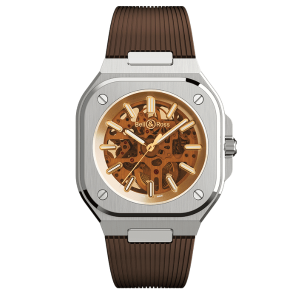 Bell & Ross BR 05 Skeleton Golden on Rubber BR05A-CH-SKST/SRB