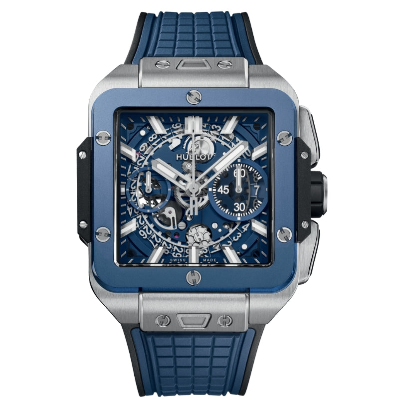 Hublot Square Bang Unico Titanium Blue Ceramic - 821.NL.5170.RX