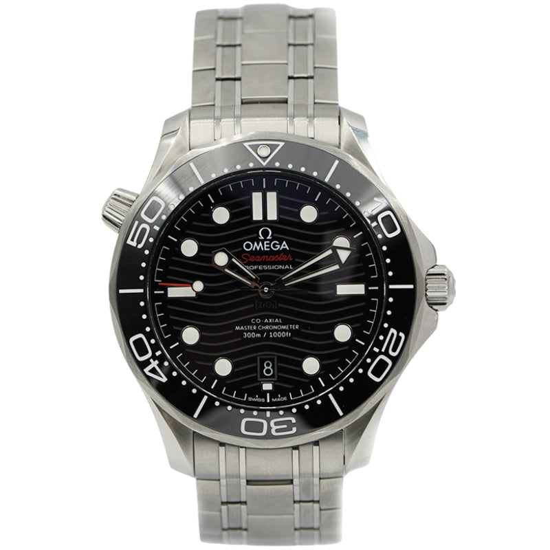 SOLD - 3/9/24 - Omega Seamaster 300m Diver 210.30.42.20.01.001 Black Dial B&P 2023