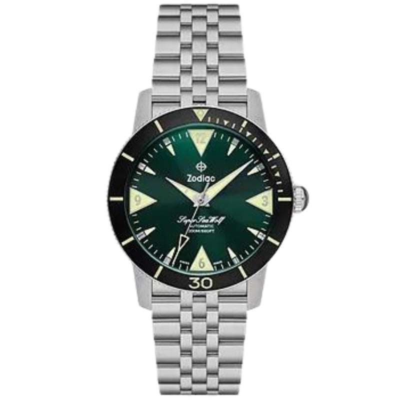 Zodiac Super Sea Wolf Skin Diver Automatic Stainless Steel Watch - ZO9218