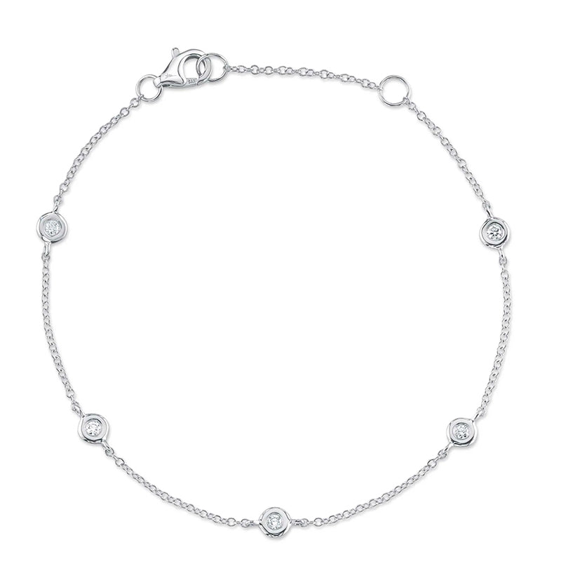 14K Gold 0.13ctw Diamonds by the Yard Bracelet - SC22003857
