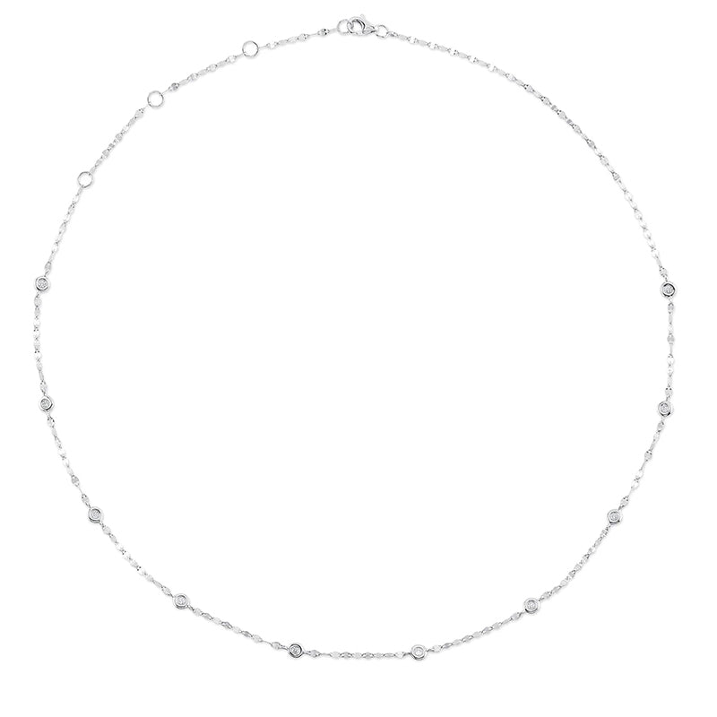 14K Gold 0.20ctw Diamonds By The Yard Sparkle Chain Necklace - SC55025783