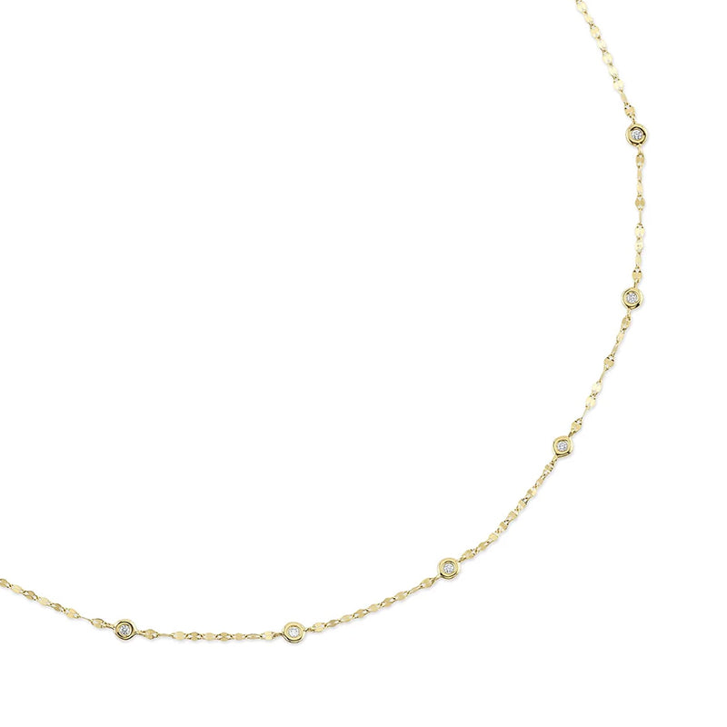 14K Gold 0.20ctw Diamonds By The Yard Sparkle Chain Necklace - SC55025783
