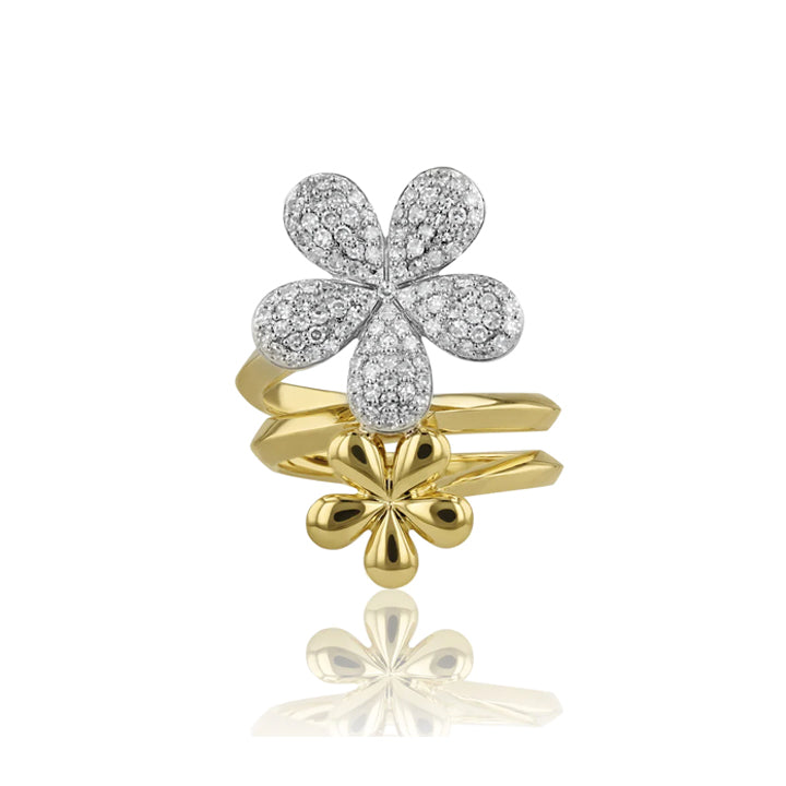 Phillips House 14K Yellow Gold Forget-Me-Not Large Double Flower Ring - R2602DY