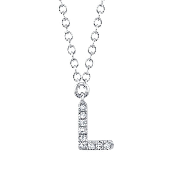 Moyer Collection 14K Gold 0.04ctw Diamond Initial Necklace- SC55007904