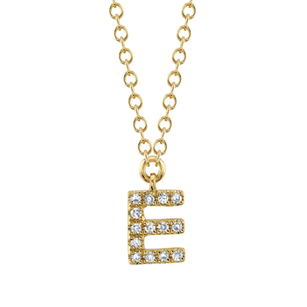 Moyer Collection 14K Gold 0.04ctw Diamond Initial Necklace- SC55007904