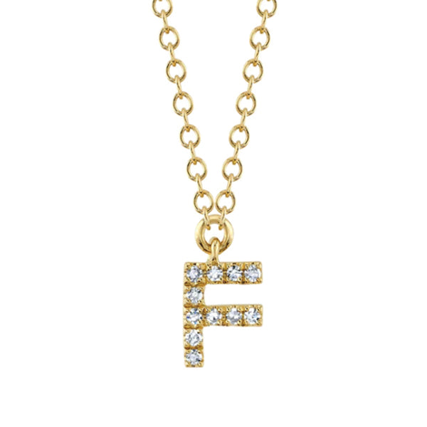 Moyer Collection 14K Gold 0.04ctw Diamond Initial Necklace- SC55007904