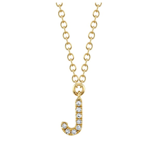 Moyer Collection 14K Gold 0.04ctw Diamond Initial Necklace- SC55007904