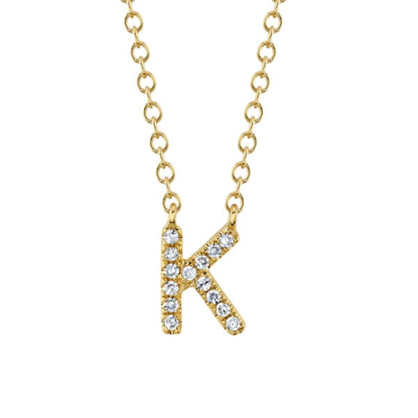 Moyer Collection 14K Gold 0.04ctw Diamond Initial Necklace- SC55007904