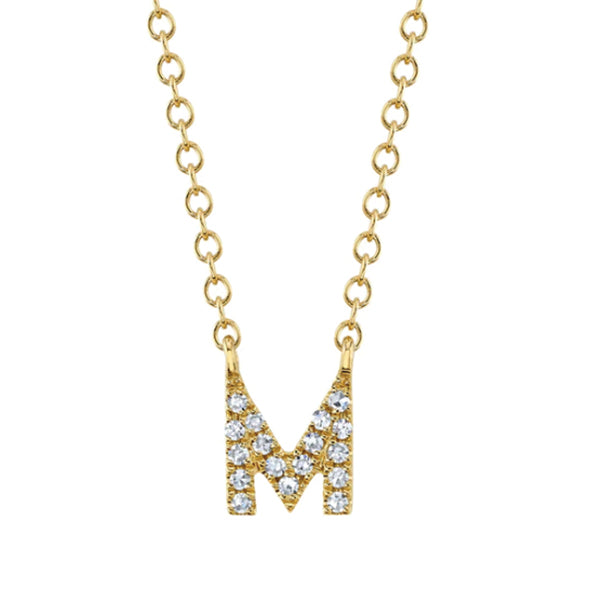 Moyer Collection 14K Gold 0.04ctw Diamond Initial Necklace- SC55007904