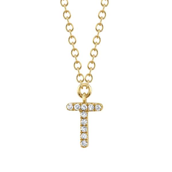 Moyer Collection 14K Gold 0.04ctw Diamond Initial Necklace- SC55007904