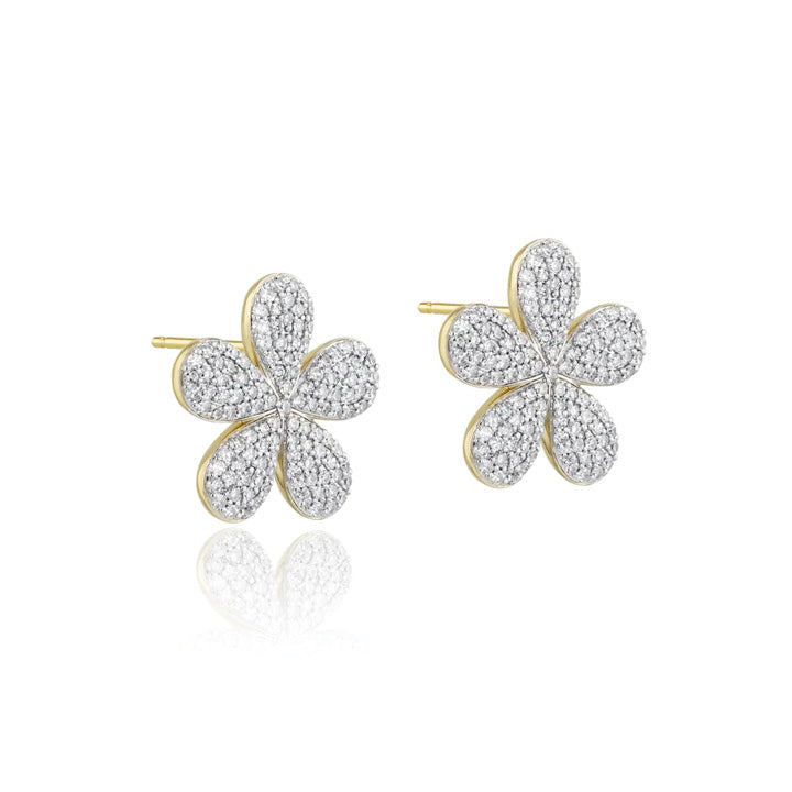 Phillips House 14K Yellow Gold Forget-Me-Not Large Stud Earrings - E2602DY