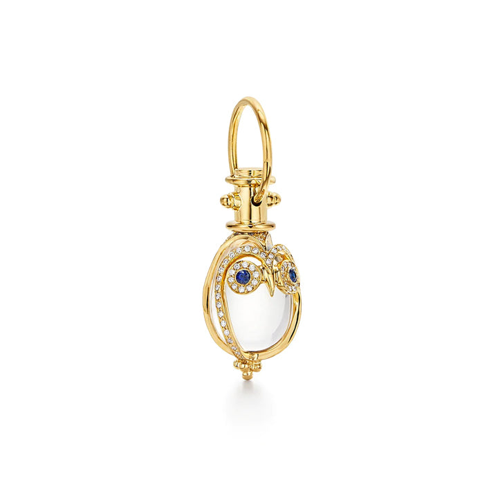 Temple St. Clair 18K Small Owl Amulet - P51611-E11PVOWL