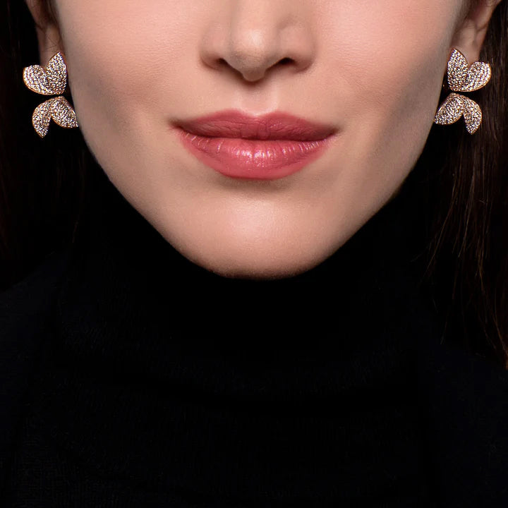 Pasquale Bruni 18K Rose Gold Diamond Medium Giardini Segreti Earrings - 15144R