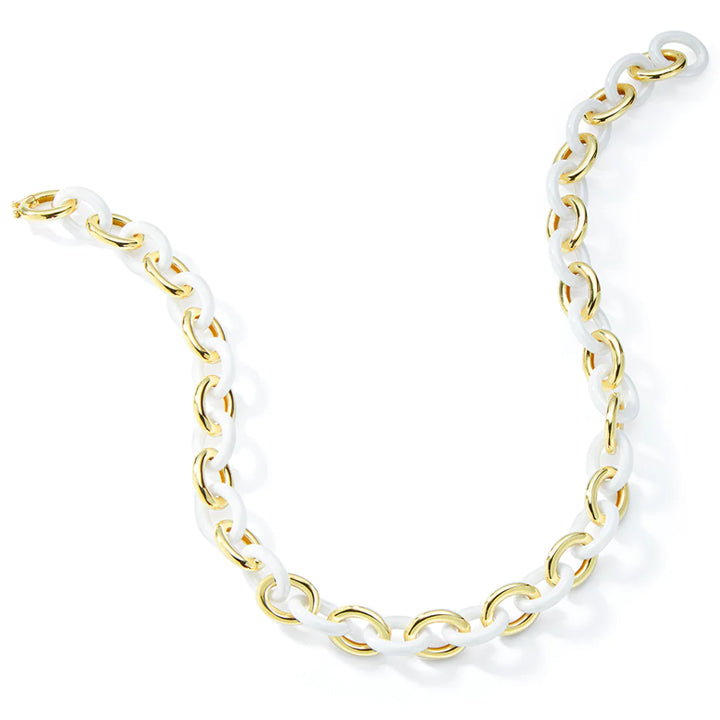 Charles Krypell 18K Gold Ceramique Rolo Necklace - 4-C100-WY17