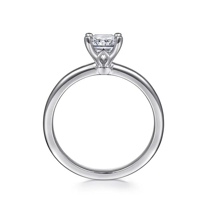 Gabriel & Co 14k White Gold Radiant Cut Diamond Solitaire Engagement Ring - ER14684N4W4JJJ