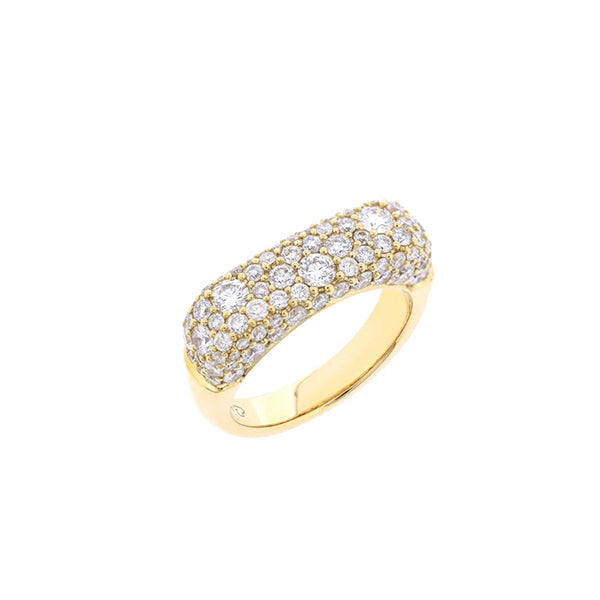Eden Presley 14k Yellow Gold Sparkle Stack Ring - EDP-R0003-DIA