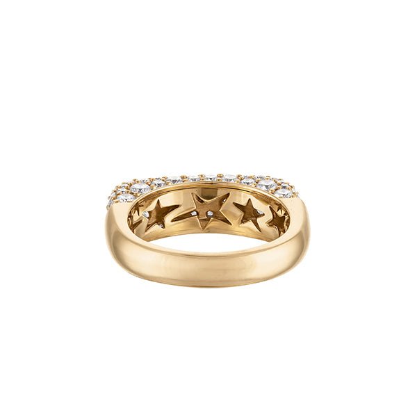 Eden Presley 14k Yellow Gold Sparkle Stack Ring - EDP-R0003-DIA