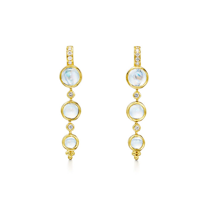 Temple St. Clair 18K Triple Lunar Drop Earrings - E14143-BM3DP