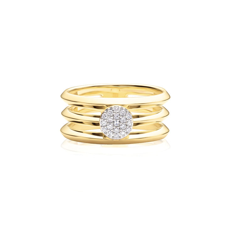 Phillips House 14K Yellow Gold Infinity Triple Layer Knife Edge Ring - R1730DY
