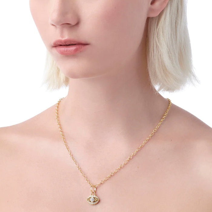 Temple St. Clair 18K Evil Eye Pendant- P31848-PVEYE