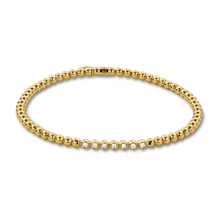 Hulchi Belluni 18K Yellow Gold 7 Bezel Set Diamond Bracelet- 20349-YW
