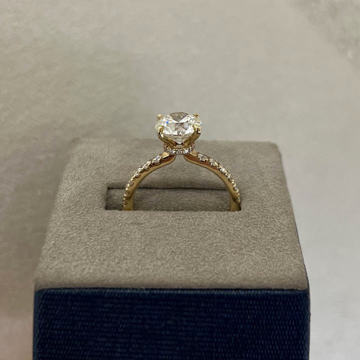 Moyer Collection 18K Yellow Gold 2.01ct Round Brilliant Cut Complete Engagement Ring - 020508