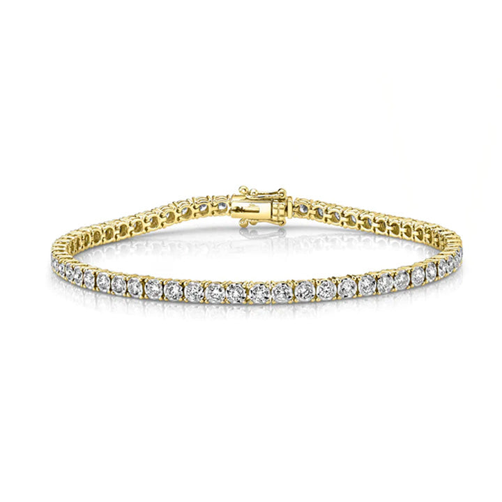 14K Yellow Gold 2.02ctw Diamond Tennis Bracelet - 190054