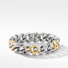 Curb Chain Bracelet with 14K Yellow Gold