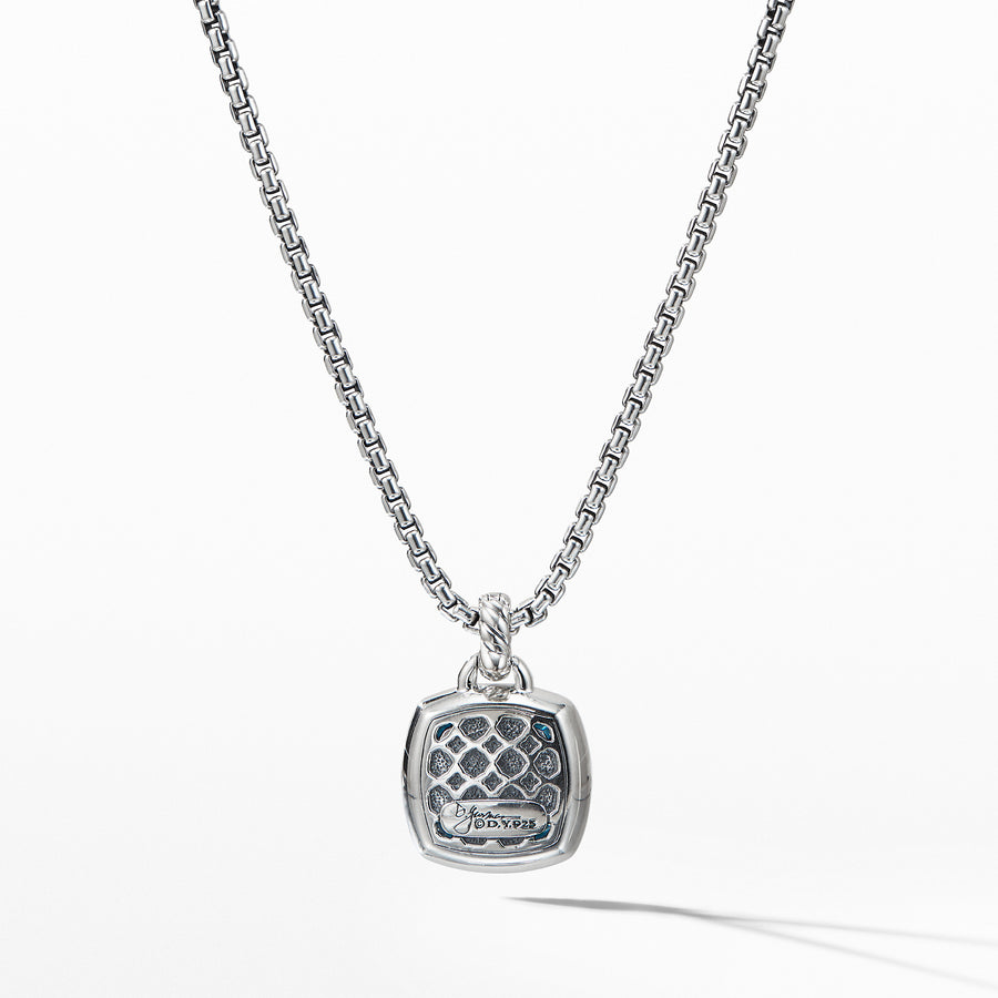 David Yurman Pendant with Blue Topaz and Diamonds - D12454DSSABTDI