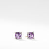 Chatelaine? Stud Earrings with Amethyst and Diamonds
