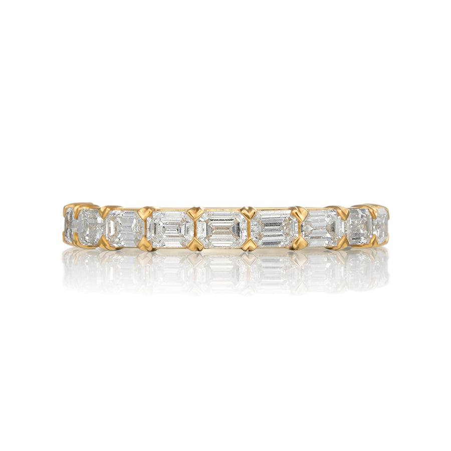 Moyer Collection 14K Gold 1.16ctw Emerald Cut Diamond Band- 073270