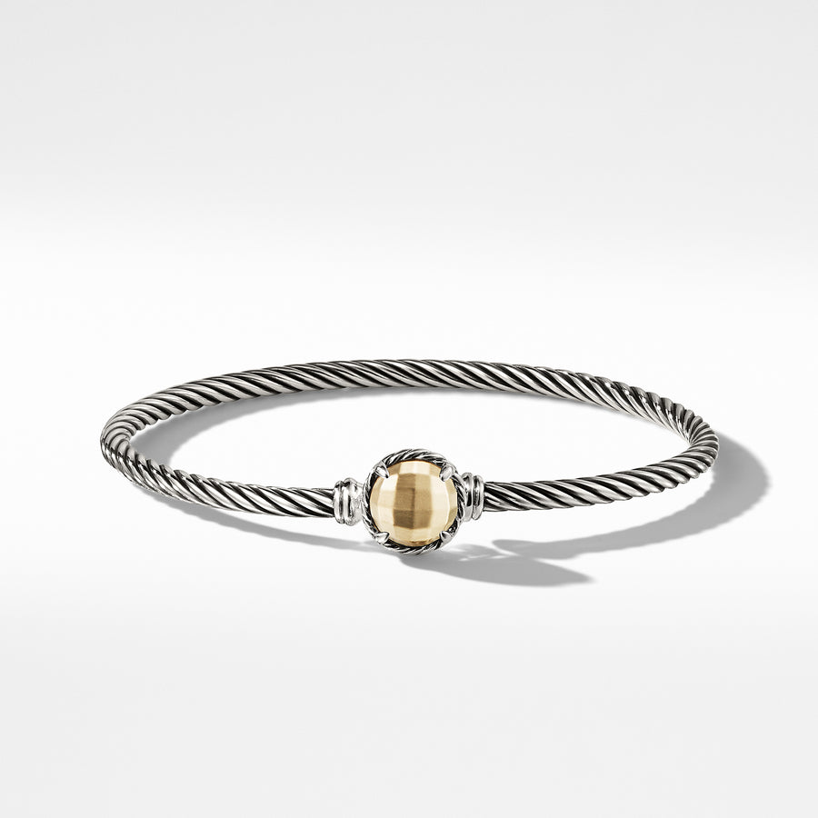 David Yurman Chatelaine Bracelet with Gold Dome and 18K Gold - B12609S8AGG