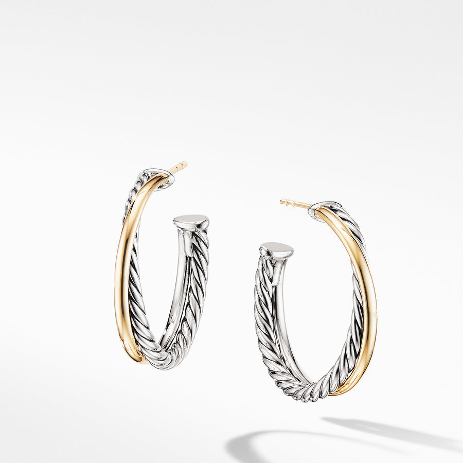 Sterling Silver with 18-karat Yellow Gold ���  ��� Hoop, 20mm