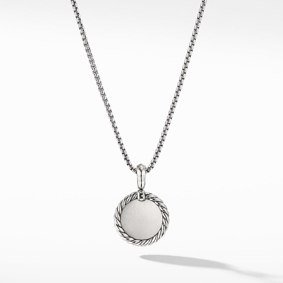 David Yurman Initial Charm Necklace with Diamonds A