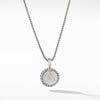 Sterling silver ��� Pav? diamonds, .08 total carat weight,  ��� Adjustable length, 16-18 ��� Lobster clasp-
