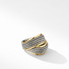 Sterling Silver with 18-karat Yellow Gold ���  ��� Ring, 20mm