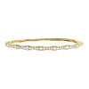 Our 18K yellow gold bracelet design is bound to leave everyone you encounter speechless with desire. The shape of chic. A textured finish gives diamond bangle a fresh, modern dimension. 