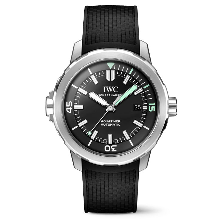 IWC Aquatimer Automatic on Black Leather Strap - IW328802