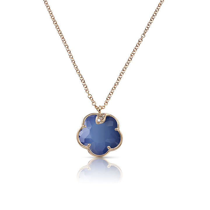 Pasquale Bruni 18K Rose Gold Petit Joli Blue Moon & Diamond Necklace - 16135R