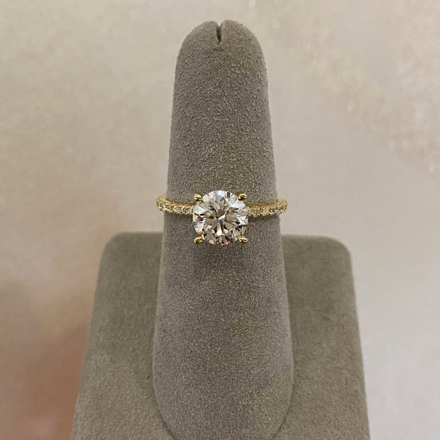 Moyer Collection 18K Yellow Gold 1.60ct Round Brilliant Cut Complete Engagement Ring - 020400