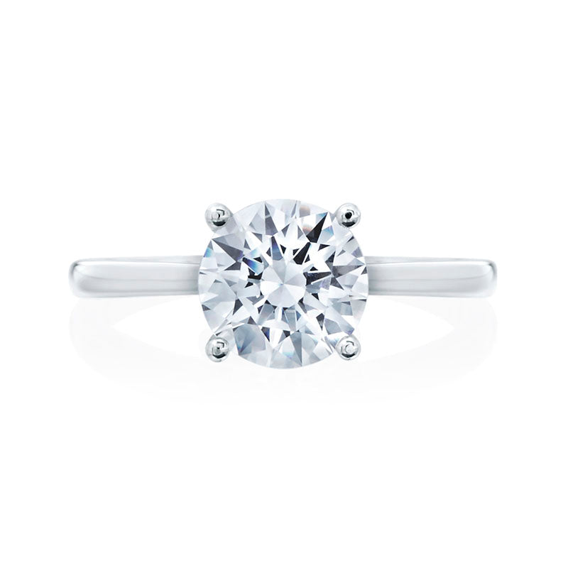 18KW 0.03ctw Diamond Solitaire Semi Mounting