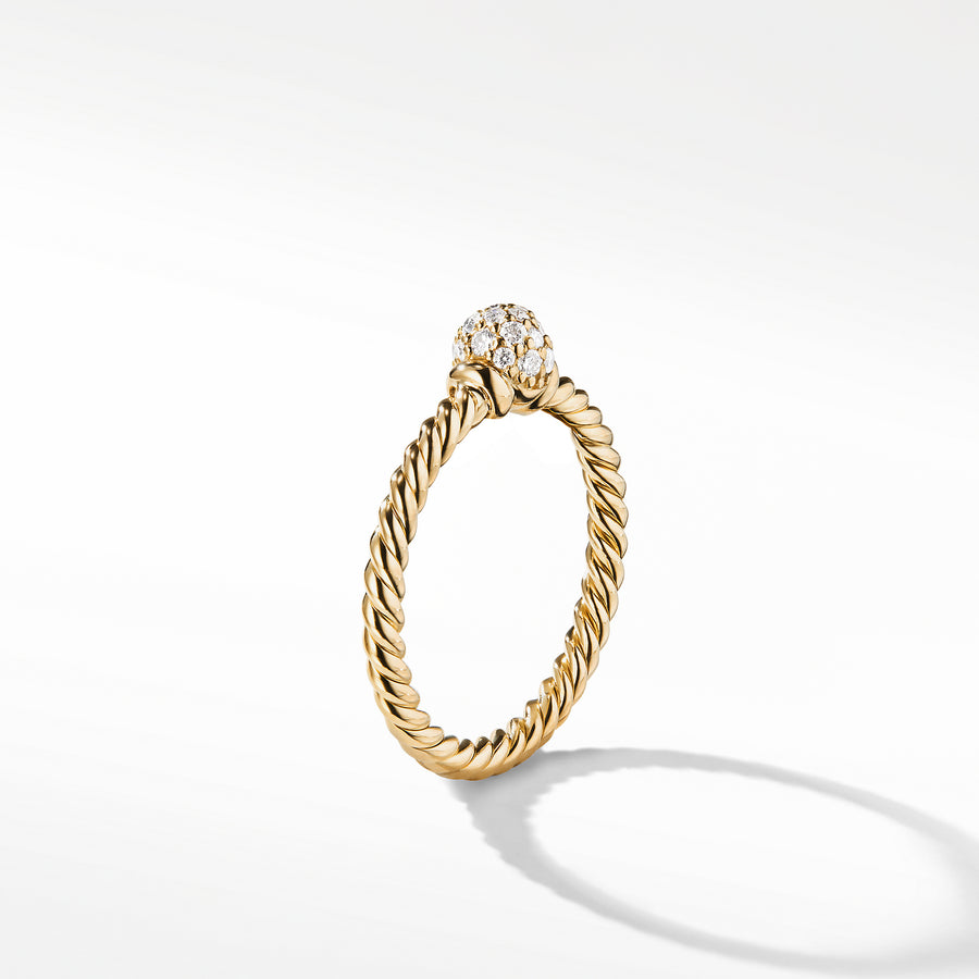 David Yurman Solari Station Ring with Diamonds in 18K Gold - R13646D88ADI