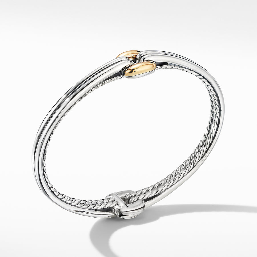 Sterling Silver with 18-karat Yellow Gold ���  ��� Bracelet, 11mm ��� Push clasp